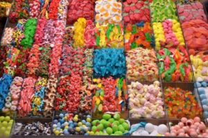 candy survival food stock piling